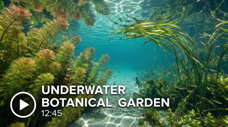 网红主播植物视频教程-水下植物摄影视频